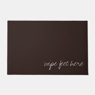 Personalized Text on Dark Chocolate Doormat