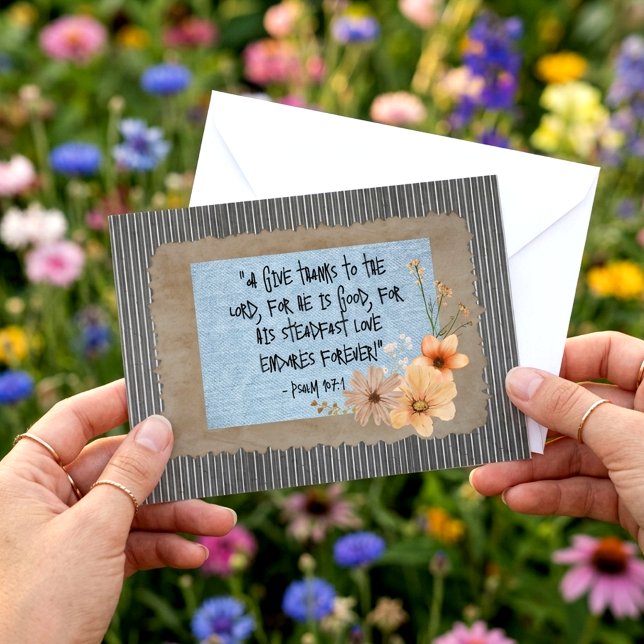 Personalized Text Print Custom Bible Verse  Card (Creator Uploaded)