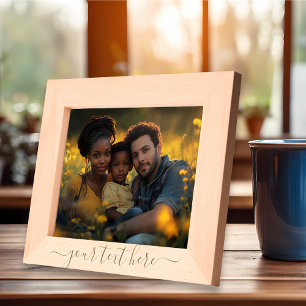 Personalized Text Script Etched Frames