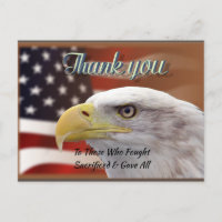 Personalized Text Thank You Patriotic Template