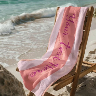 Personalized Text Towel for Summer Fun