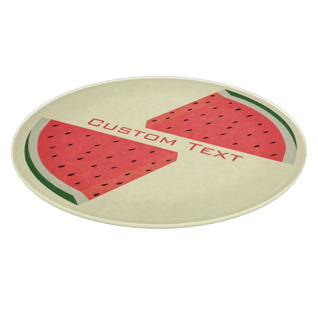Personalized Text Watermelon Cutting Board (Corner)