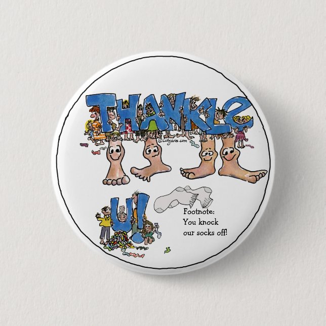 Personalized Thank You 2 Inch Round Button (Front)