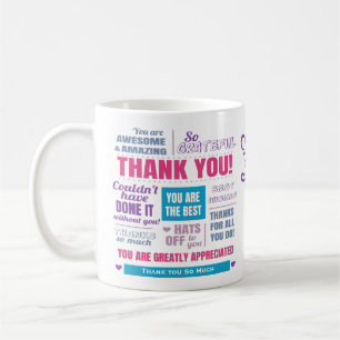 Personalized Thank You Appreciation Message Coffee Mug