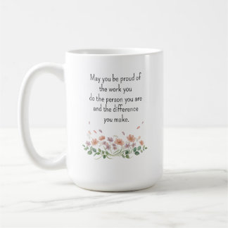 Personalized Thank You Appreciation Wildflowers Coffee Mug