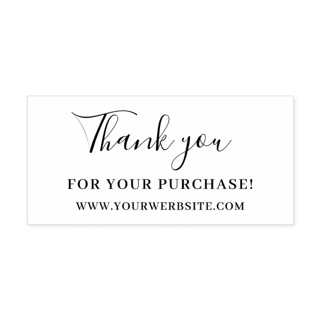Personalized Thank you Business Self-inking Stamp (Design)