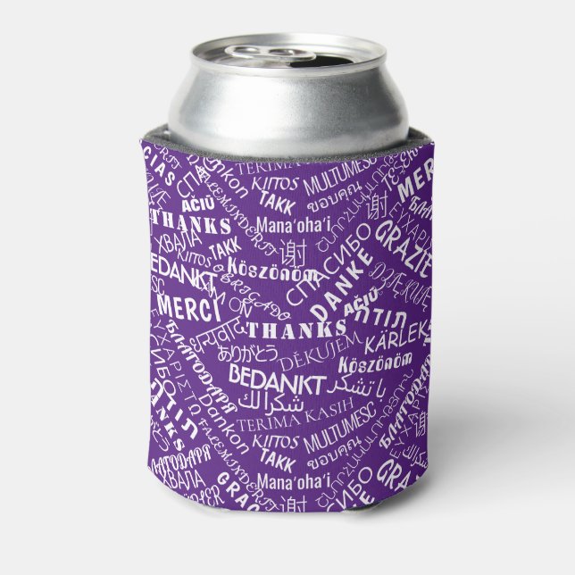 Personalized Thank You Can Cooler Gift Your Colour (Can Back)