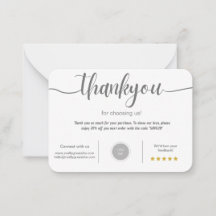Personalized Thank You Card