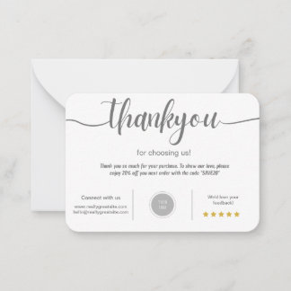 Personalized Thank You Card 