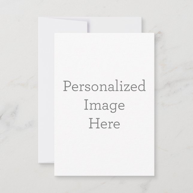 8.9 cm x 12.7 cm Flat Thank You Card (Front)