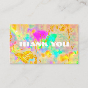 Personalized thank you card