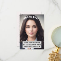 Personalized Thank You Card: Excellence Recognized