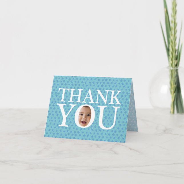 Personalized thank you card for birthday (Front)
