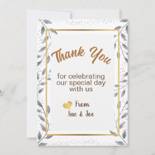 Personalized Thank You Card Greetings