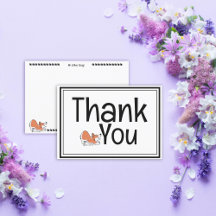 Personalized Thank You Corgi Double-Sided Card