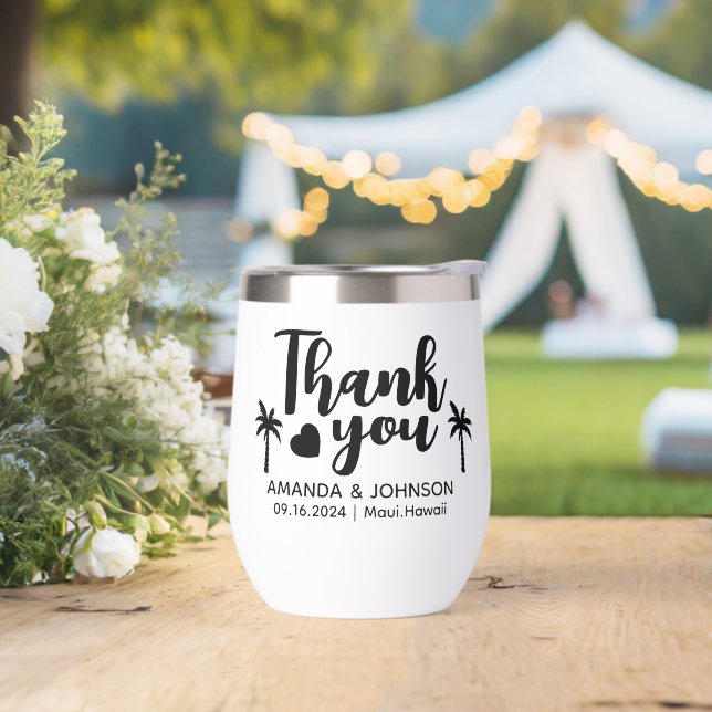 Personalized Thank You destination wedding Favours (Wedding)