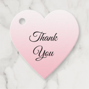 Personalized Thank you Faded Pink Gift Favour Tags