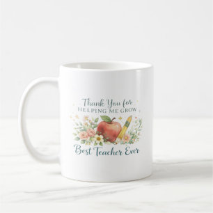 Personalized Thank You for Helping Me Grow Coffee Mug