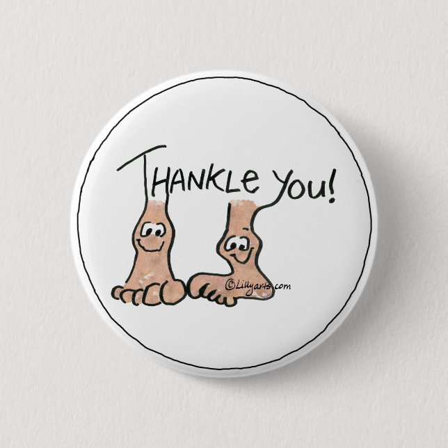 Personalized Thank You Gift 2 Inch Round Button (Front)