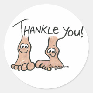 Personalized Thank You Gift Classic Round Sticker