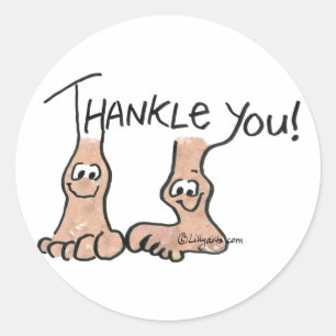 Personalized Thank You Gift Classic Round Sticker