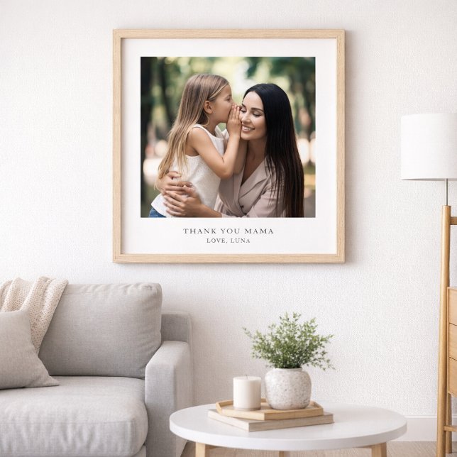 Personalized Thank You Mama | Custom Photo & Text Poster (Creator Uploaded)