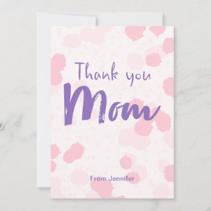 Personalized Thank You Mom Mother’s Day Card