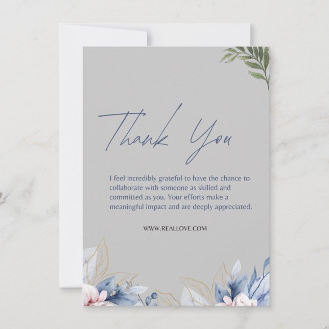 Personalized Thank You Note with Custom MESSAGE Card (Front)