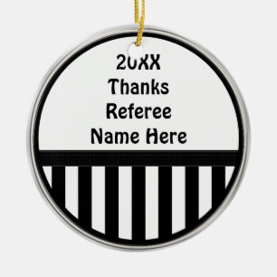 Personalized Thank You REFEREE Gift Ornaments