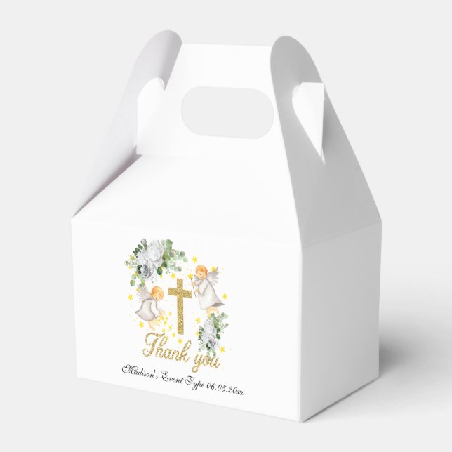 Personalized Thank you Religious Events Favor Box (Front Side)