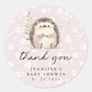 Personalized Thank You Round Stickers