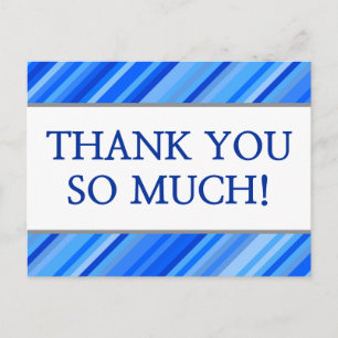 Personalized "THANK YOU SO MUCH!" Postcard