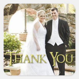 Personalized "thank you" sticker