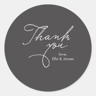 Personalized Thank You Sticker // True Love
