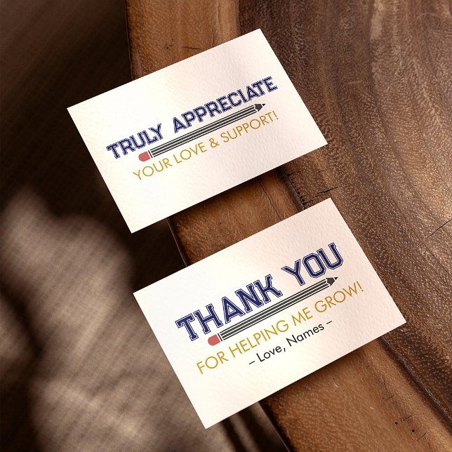 Personalized Thank You Teacher Appreciation Custom Card (Creator Uploaded)