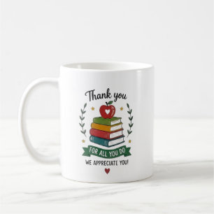 Personalized Thank You Teacher Appreciation Design Coffee Mug