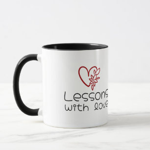 Personalized Thank You Teacher Heart Frame Mug