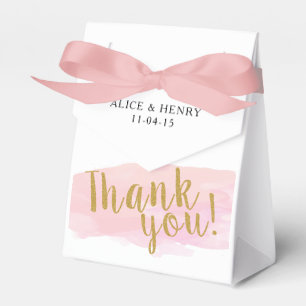 Personalized Thank You Wedding Favor Box
