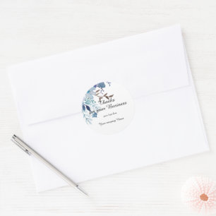 Personalized Thanks For your Business Classic Round Sticker