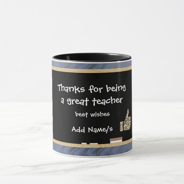 Personalized Thanks to Teacher Mug (Center)