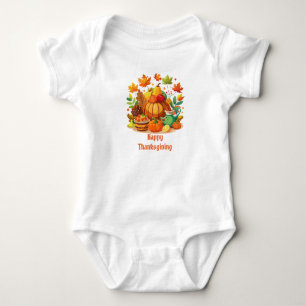 Personalized Thanksgiving Baby Bodysuit