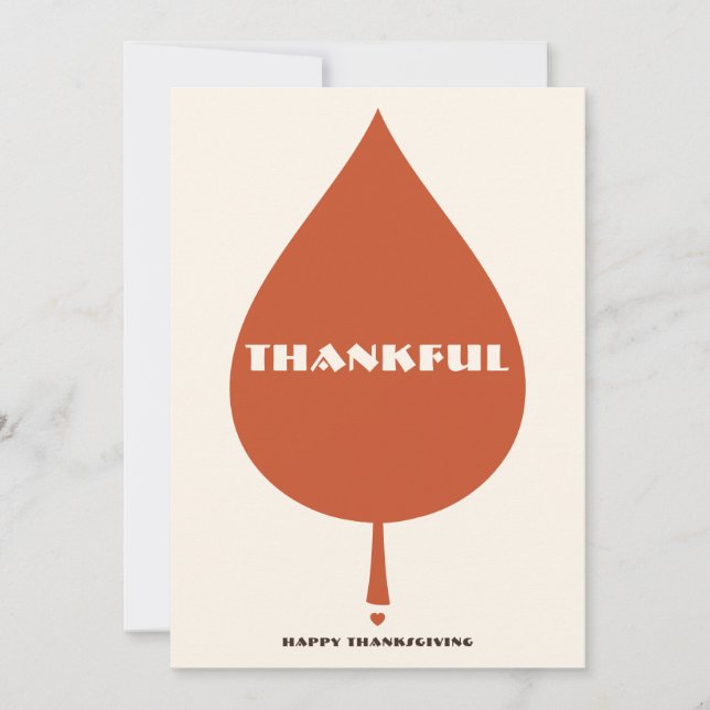Personalized thanksgiving card (Front)