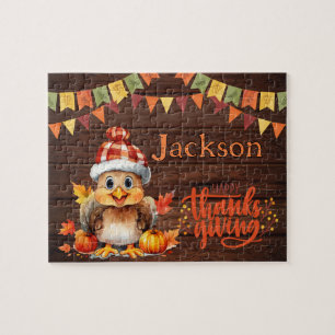 Personalized Thanksgiving Child Name Puzzle