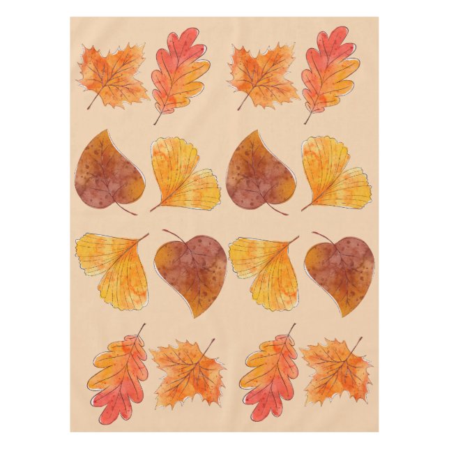 Personalized Thanksgiving Fall Colour  Tablecloth (Front)