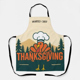Personalized Thanksgiving Funny Turkey Apron