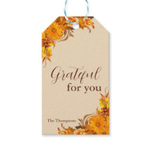 Personalized Thanksgiving Gift Tag