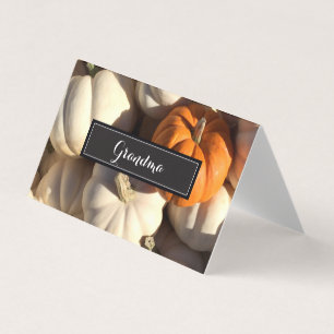 Personalized thanksgiving place cards - Gratitude