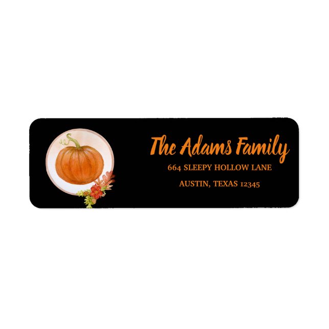 Personalized Thanksgiving Pumpkin Holiday (Front)