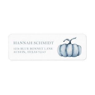 Personalized Thanksgiving pumpkin watercolor