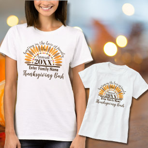 Personalized Thanksgiving T-Shirt for Reunions
